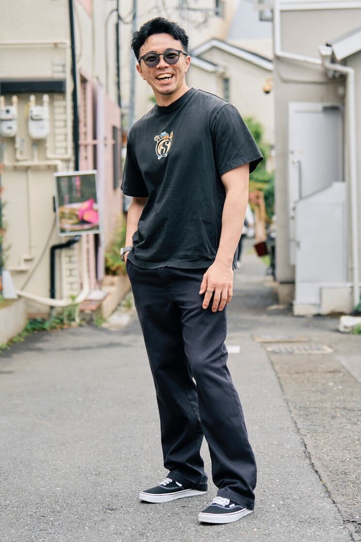 るんるんば様② C5992 オールブラックTシャツコーデ Shota | ▽ この間のオールブラックコーデ。 Tシャツにカーゴ