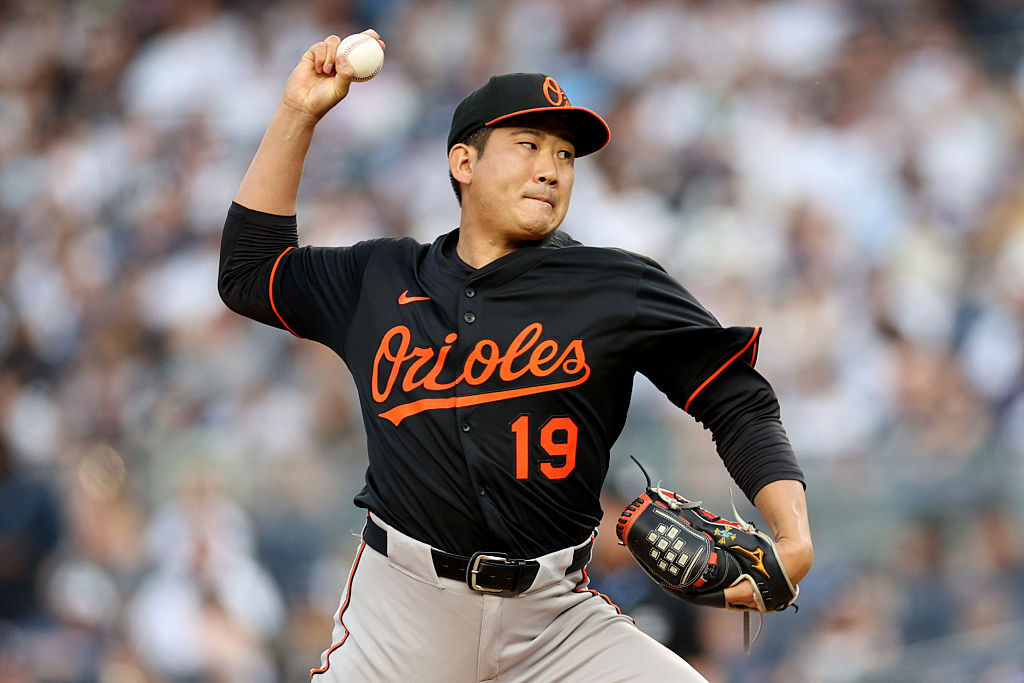 MLB 菅野智之投手 ボルチモア オリオールズ ロード用 ユニフォーム 菅野智之が53年ぶりド派手「オール・オレンジ」ユニホームで