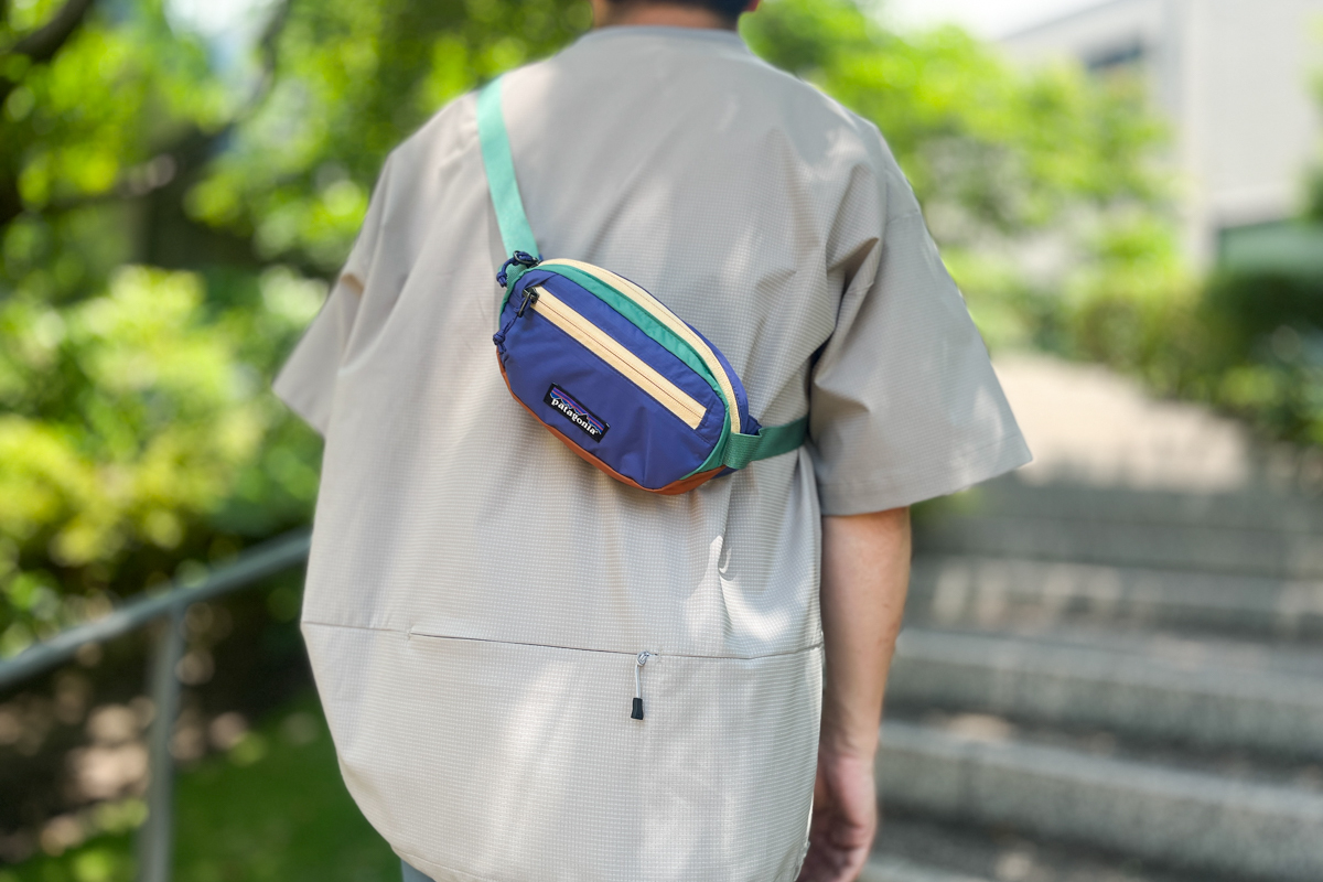 荷物少なめ。でもポケットだけじゃ心許ないときこそ、パタゴニア