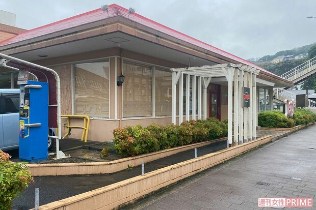 デニーズ北久里浜店に車が突っ込んだ事件後、営業を再開した店舗の外観