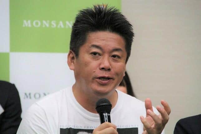 東京都議選の石丸新党惨敗について語る堀江貴文氏 (2017年撮影)