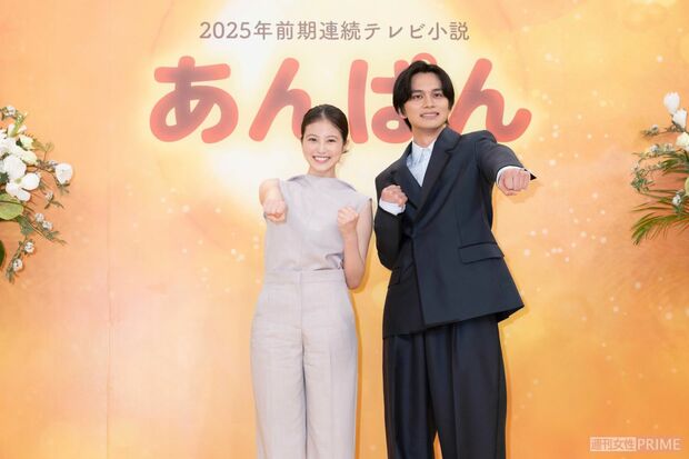 朝ドラ「あんぱん」で主演を務める今田美桜と北村匠海