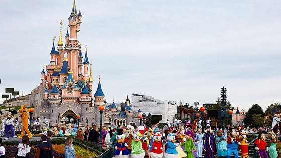 パリ・ディズニーランドの外観、今回イベントが開催された場所