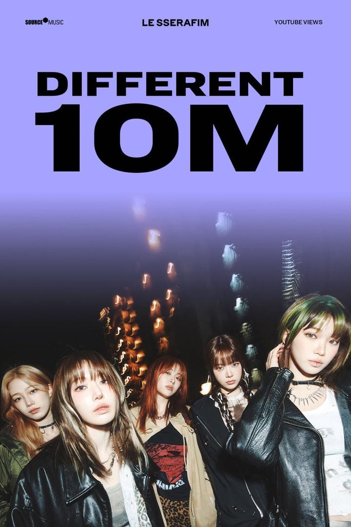LE SSERAFIM カズハ 楽天MUSIC 再生回数 LE SSERAFIM、タイトル曲「DIFFERENT」MV再生回数が1000万回を