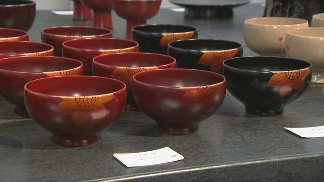 能登半島地震や豪雨で被災した輪島塗作家の個展 お椀や茶器など