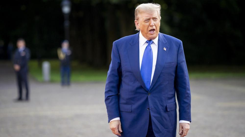 北大西洋条約機構（NATO）首脳会議のためオランダ・ハーグを訪問したトランプ米大統領（24日）