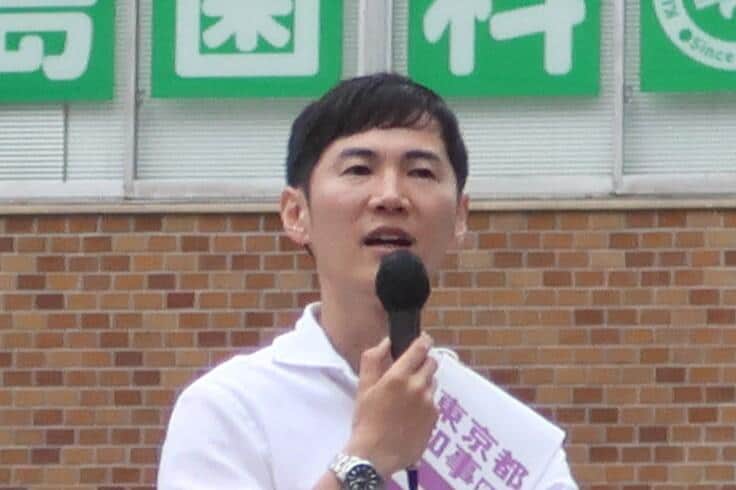 再生の道代表として都議選を振り返る石丸伸二氏（2024年6月23日撮影）