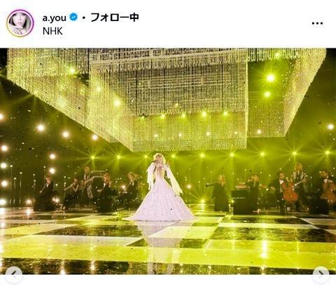 「体型戻してて尊敬」「４０代の希望」浜崎あゆみ「ＳＯＮＧＳ」驚き細身ドレスの美貌に騒然「４６歳なの！」「めちゃキレイになってる」
