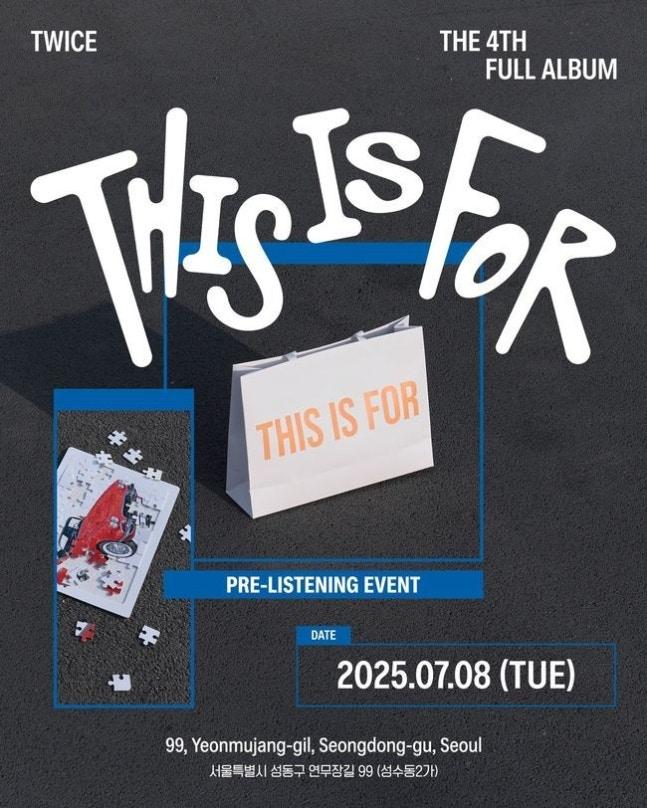 TWICE、4thフルアルバム「THIS IS FOR」発売記念リスニング