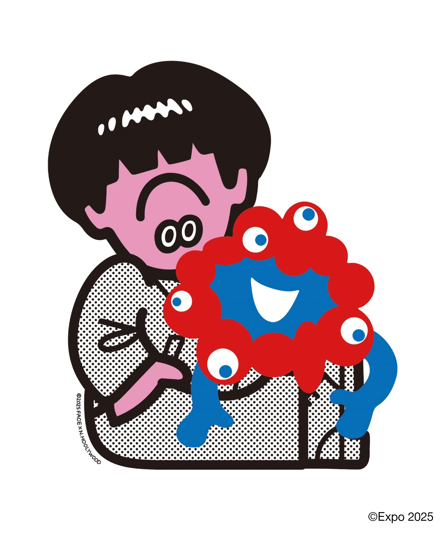 N.ハリウッド× ミャクミャク×フェイスオカ アクリルキーホルダー 20250627-00443755-fashions-000