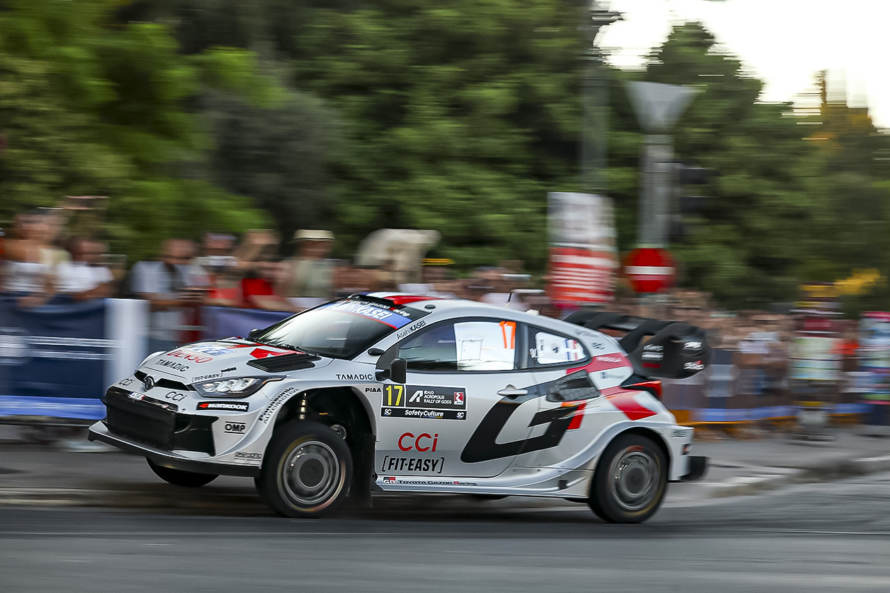 WRCギリシャがスーパーSSで開幕。オジエとタナックが同タイム