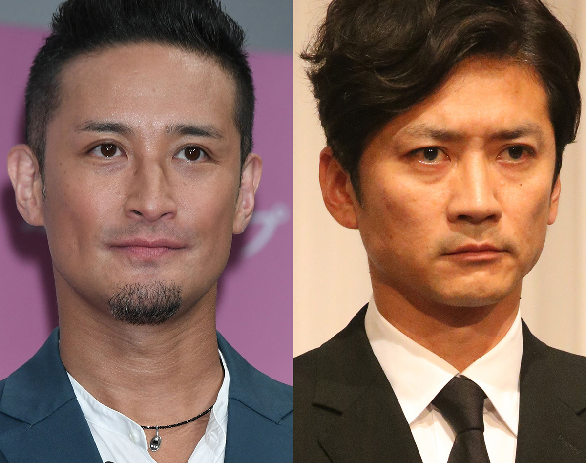 TOKIO解散について報道陣の取材に応じる松岡昌宏