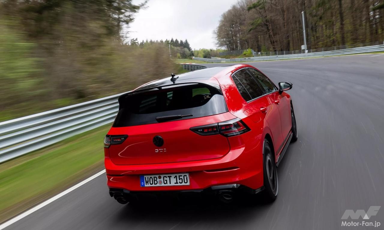 VW ゴルフ GTI エディション50のリアデザインとチタン製エキゾースト