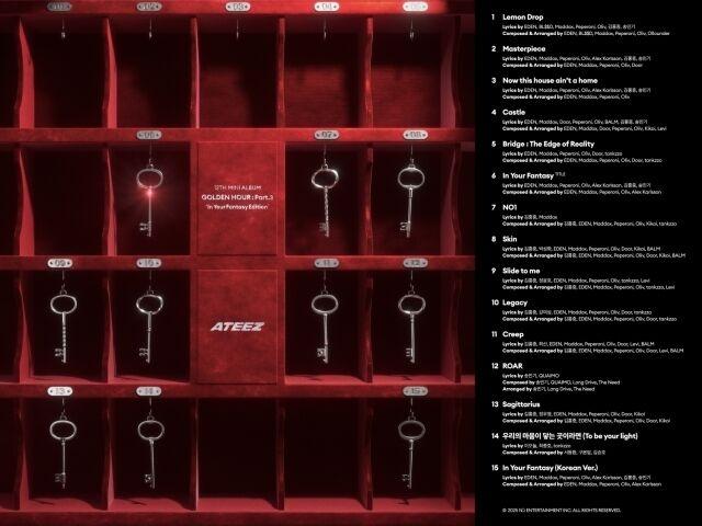 ATEEZ、12thミニアルバム「GOLDEN HOUR：Part․3」限定盤の