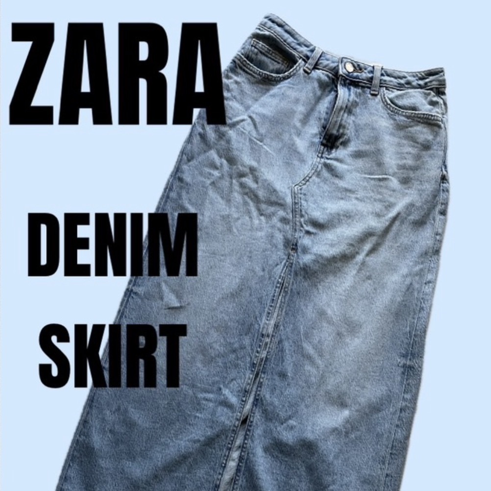 ぷぅ◡̈*♡様6点❤️☘️P1☘ZARA デニムスカート L デニムスカート - レディース | ZARA 日本