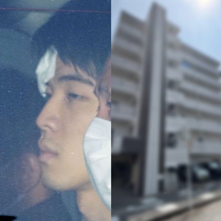 豊田市女性殺害事件で逮捕された安藤陸人容疑者と事件現場となったマンションの外観