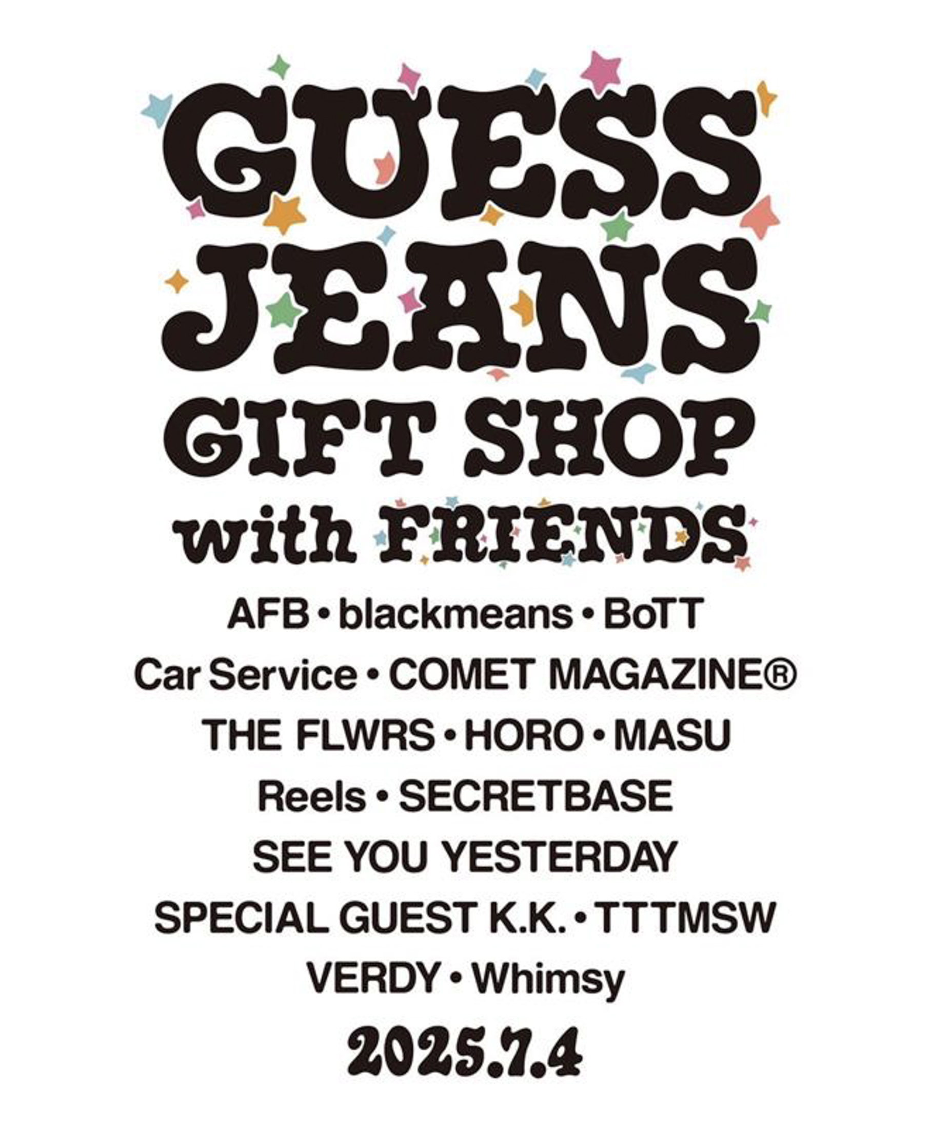 guess 韓国　ポップアップ 11576-43-