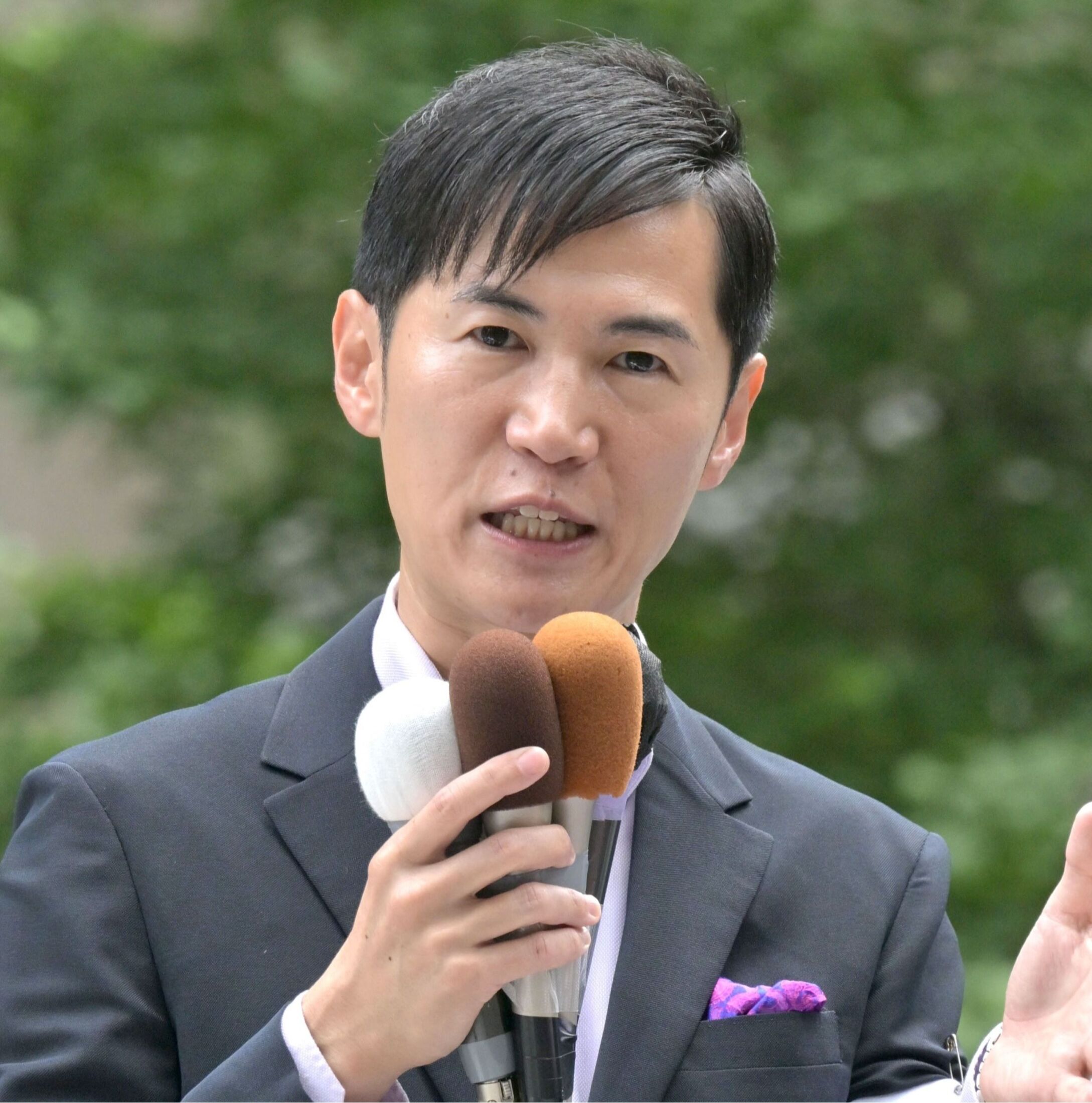 参院選向け街頭演説を行う再生の道代表 石丸伸二氏