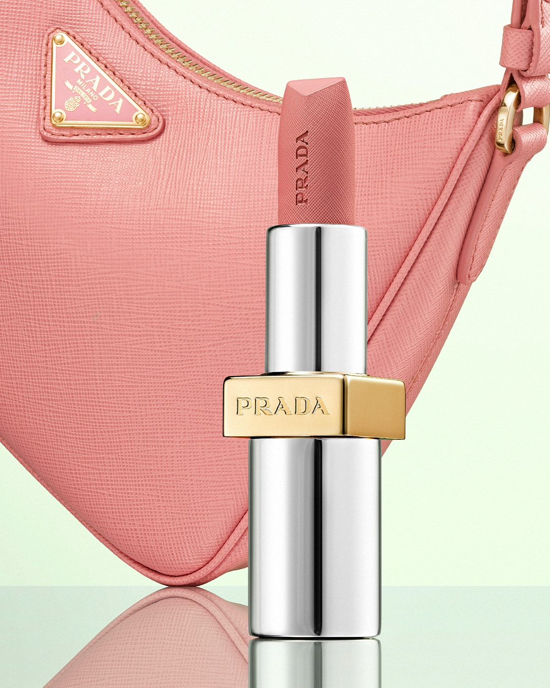 PRADA ヘアピン ピンク【確実正規品】 ピンク プレキシガラス ヘアクリップ | PRADA