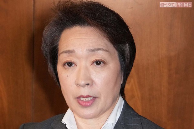 政治資金の不記載問題を巡り、参院政治倫理審査会に出席後、記者団の取材に応じる橋本聖子氏（2024年3月撮影）