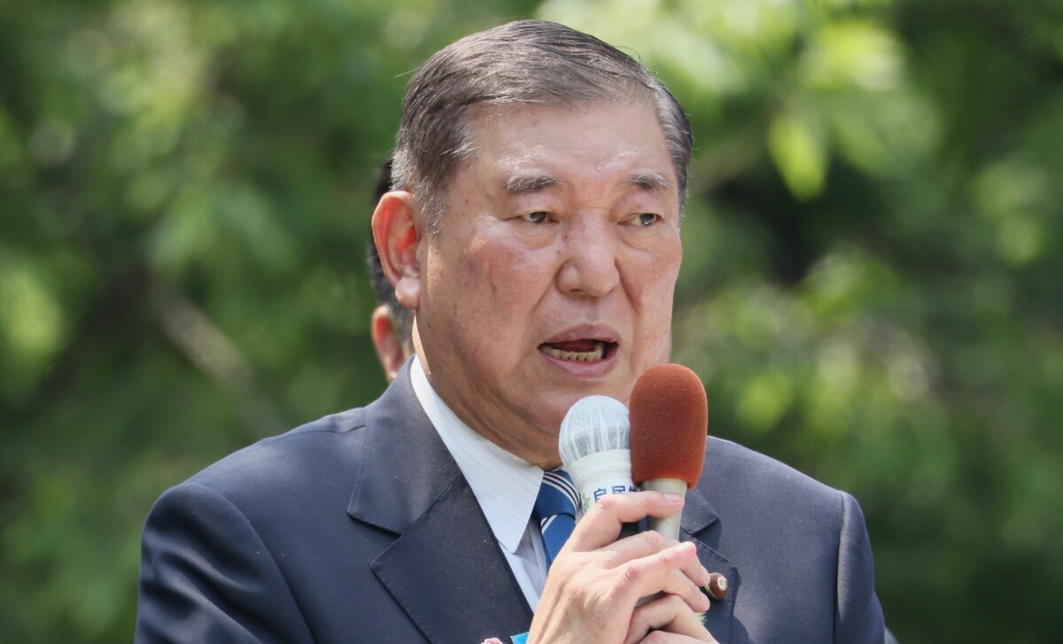参院選の激戦区、兵庫県神戸市で第一声を上げる石破首相