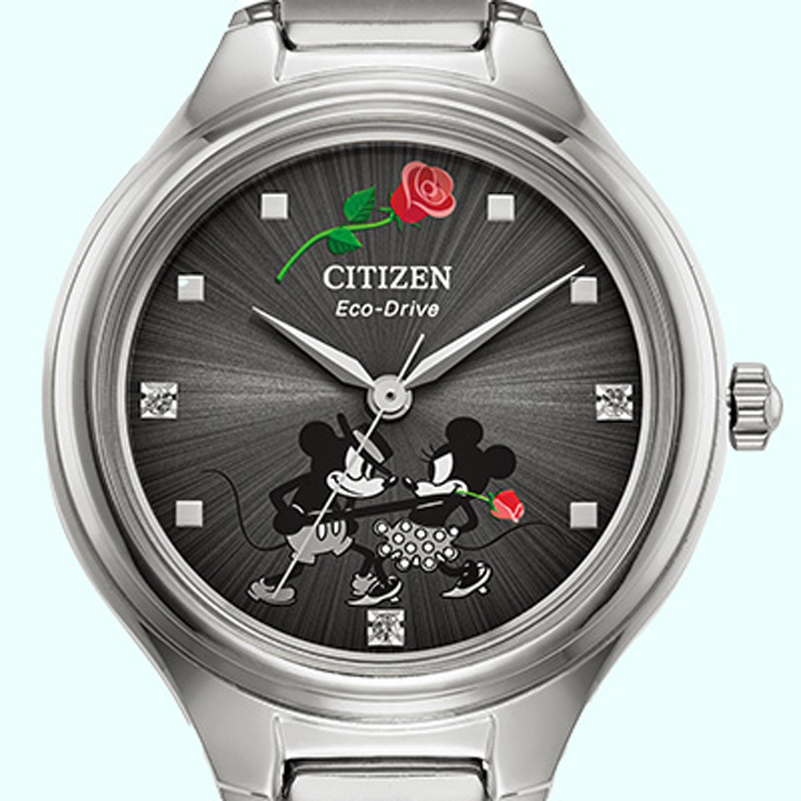 CITIZEN ディズニーコラボ ブラックレザー腕時計 Amazon.co.jp: [CITIZEN] 腕時計 ( シチズン ディズニー
