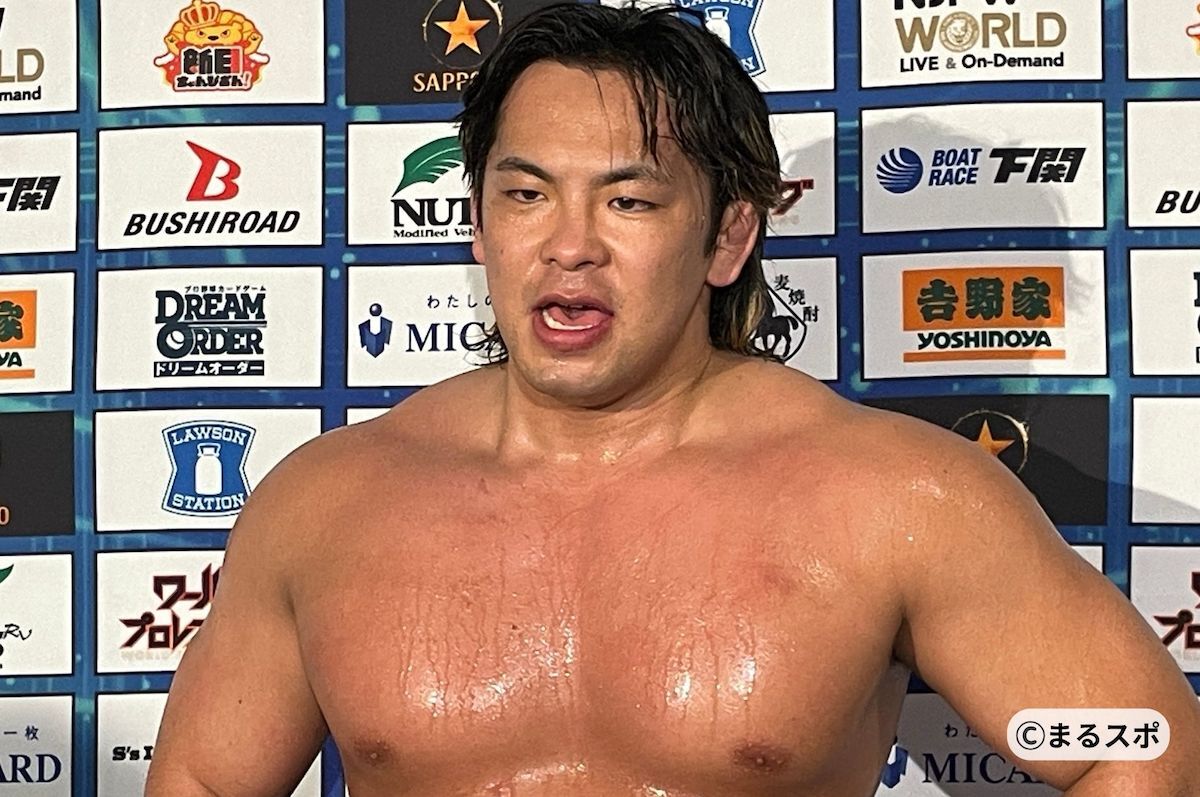 新日本プロレス　大岩陵平ボディバッグ 20250705-00010002-maruspo-000-