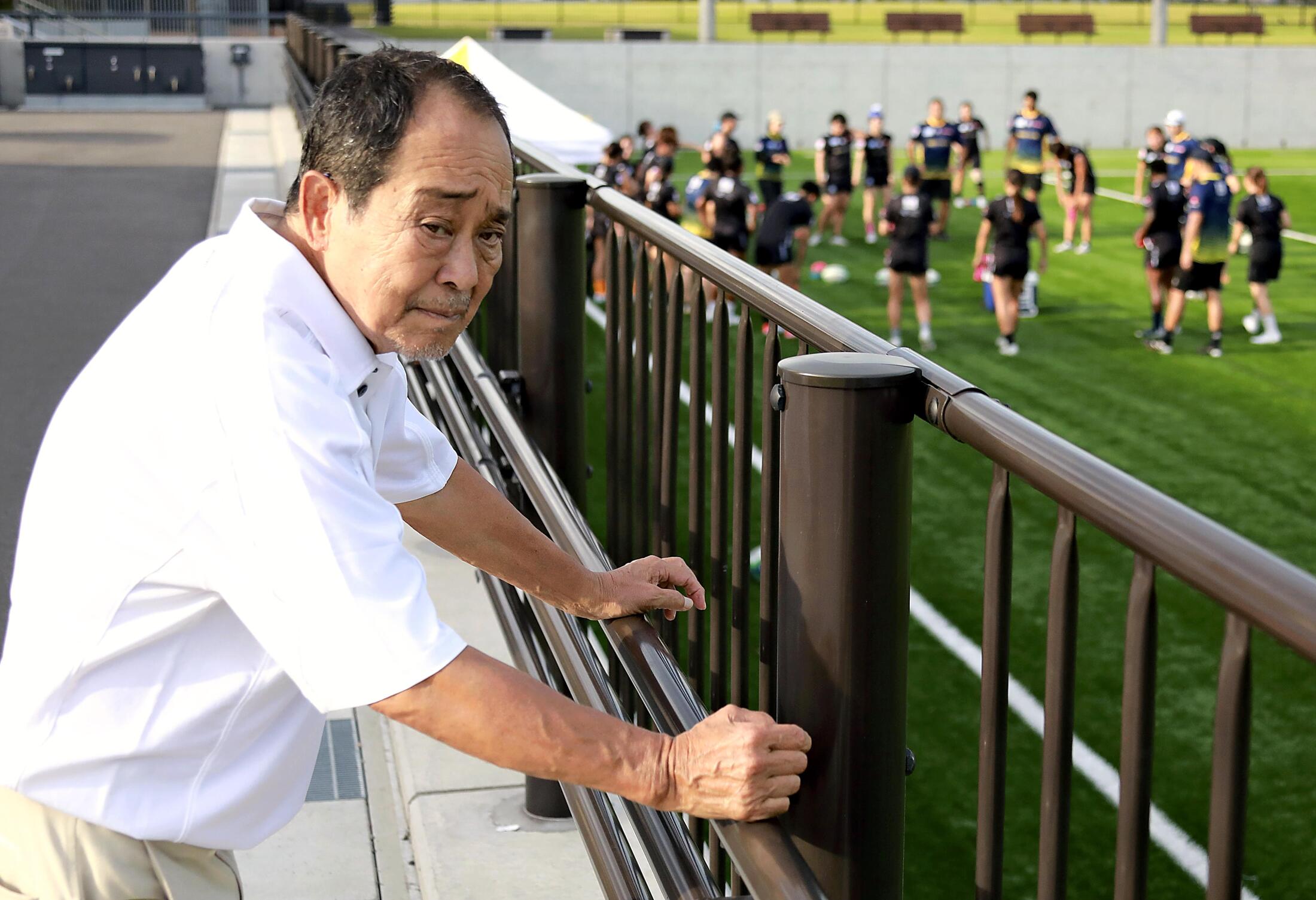 関東学院大学ラグビー部を率いた春口廣氏の写真