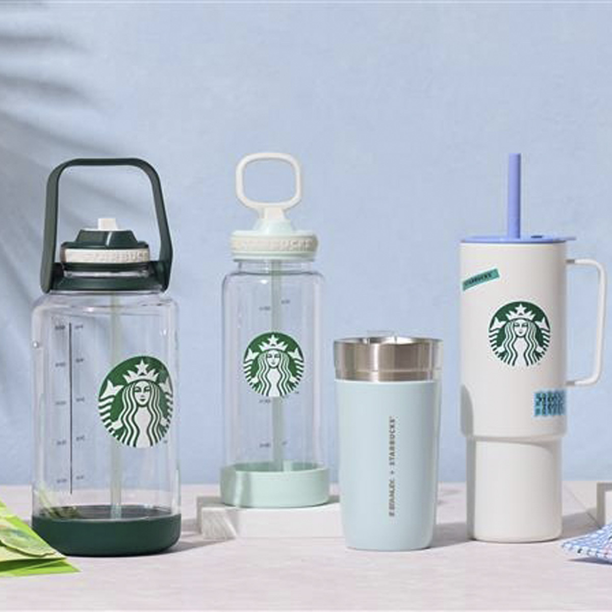 ❣️折りたたみボトル入り スタバ2025 ７点セット スタバ 2025年夏の新作グッズは“マリンスタイル”のボトルや