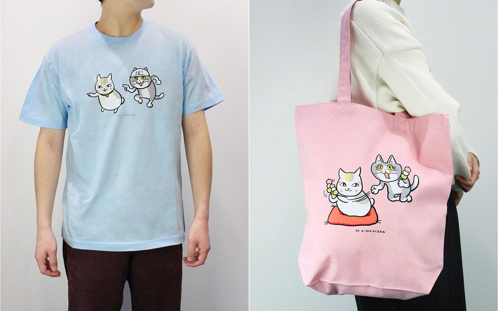 【新品未開封】ニャンコ先生と仕事猫『Tシャツ』Lサイズ 夏目友人帳＞ニャンコ先生と仕事猫がコラボ Tシャツ、トート