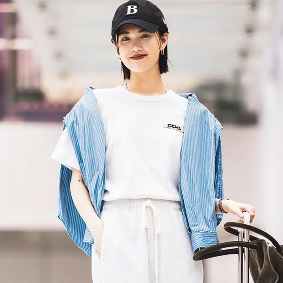 旅行★休暇ワンピース★空港ファッション★ ホームファッション SNSで話題！KARENさんの「空港ファッション」に注目｜CLASSY