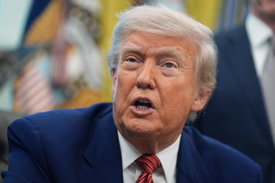 米国のドナルド・トランプ大統領。プーチン氏への非難やウクライナ支援再開を巡る発言が報じられている。