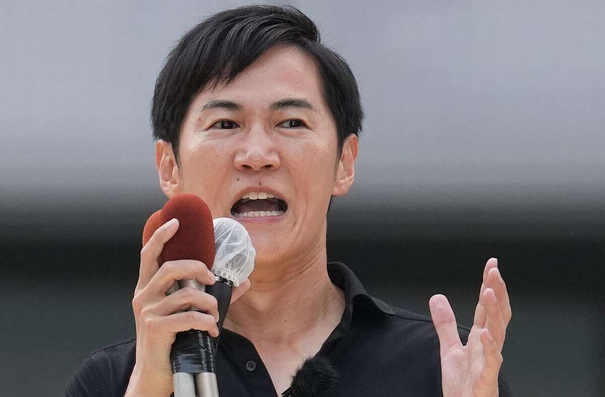 参院選 大阪選挙区 応援演説を行う石丸伸二氏