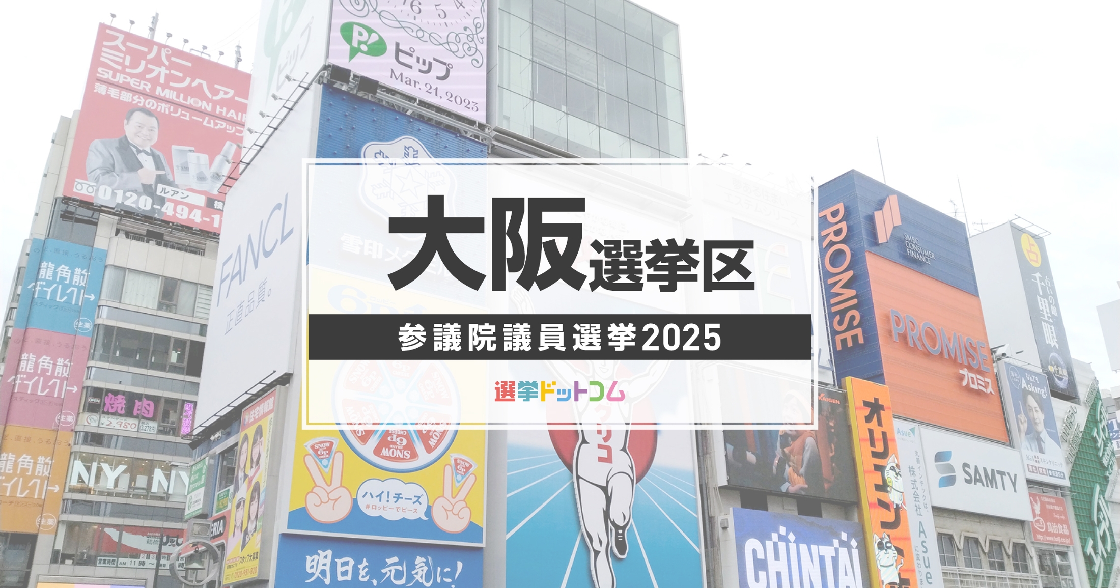 2025年参議院議員選挙 大阪選挙区 候補者一覧記事のサムネイル画像