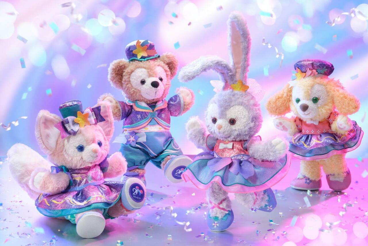 ダッフィー　香港ディズニー　12周年　ぬいぐるみ3体セット ダッフィー 香港ディズニー 12周年 ぬいぐるみ3体セット