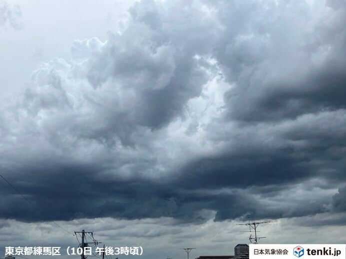 関東地方の天気概況 雷雨や猛烈な雨の予想
