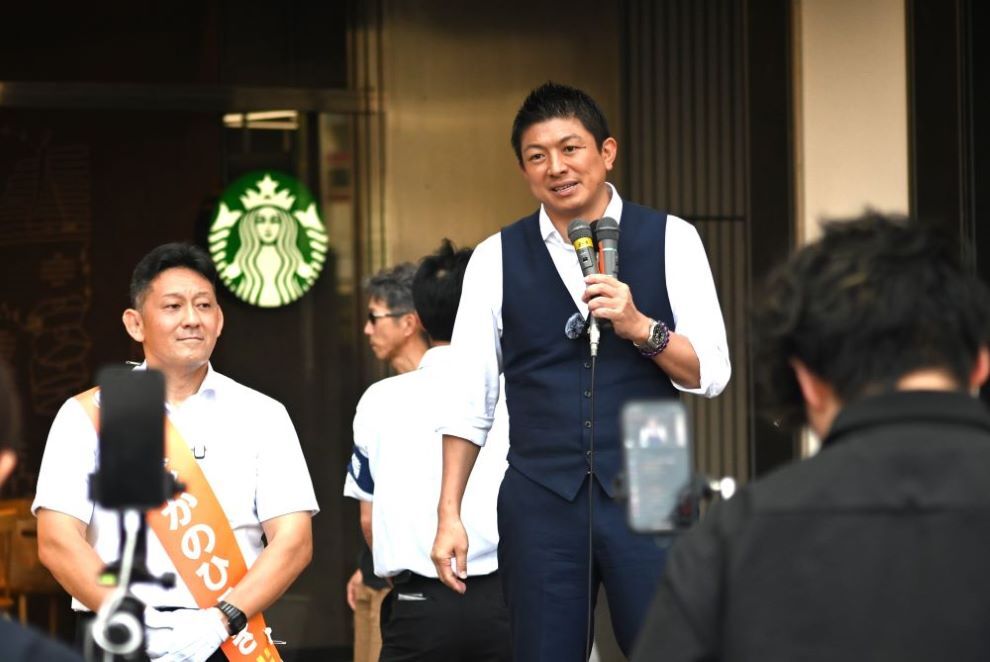 参院選公示日、川崎市での応援演説で「日本人ファースト」を訴える参政党 神谷宗幣代表