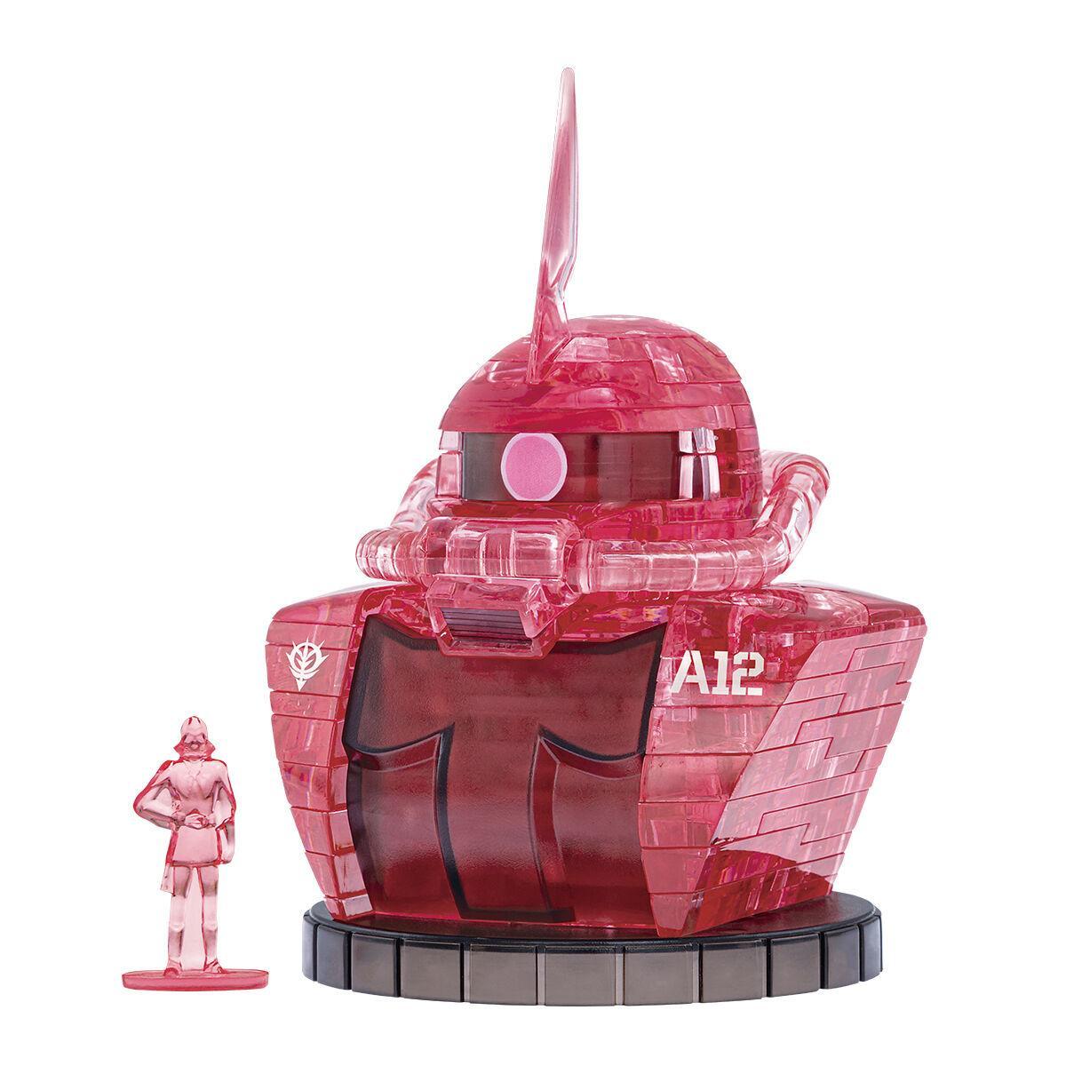 ガンダム＞シャア専用ザクIIが美しく輝く！ 立体クリスタル