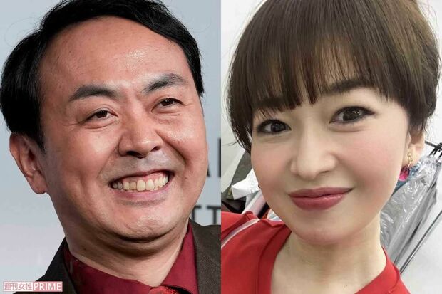 アンガールズの田中卓志と元テレビ東京アナウンサー松丸友紀。二人の過去の交際に関する話題の中心人物。