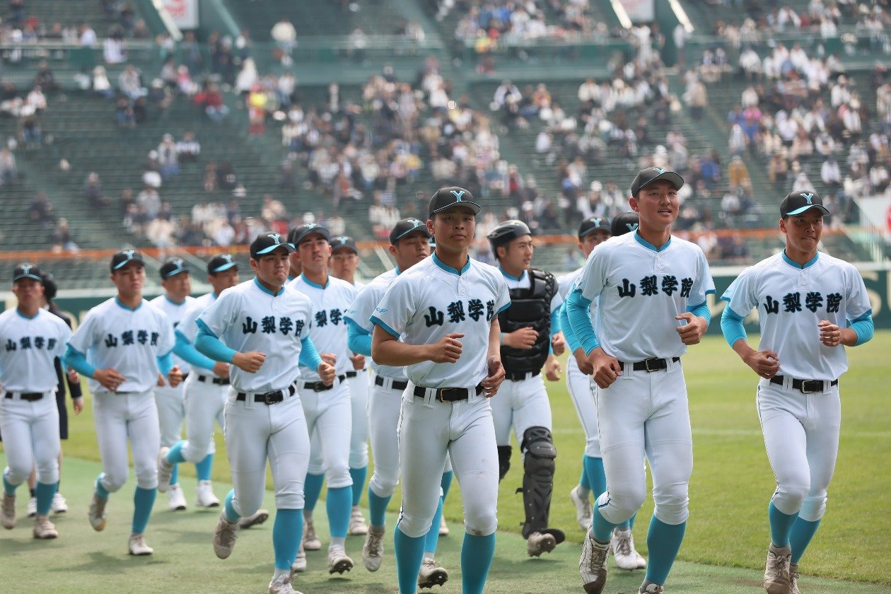 山梨学院　甲子園記念シャツ 山梨学院 甲子園記念シャツ - メルカリ