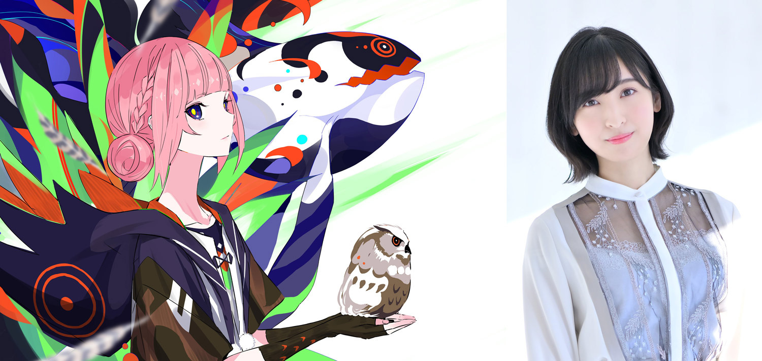 花譜さんと佐倉綾音さんがTVアニメ『神椿市建設中。』で共演する姿