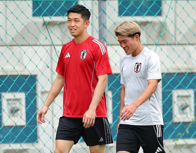 日本代表サッカー 日本代表】MF藤田譲瑠チマ選手、DF谷口彰悟選手がSAMURAI BLUE