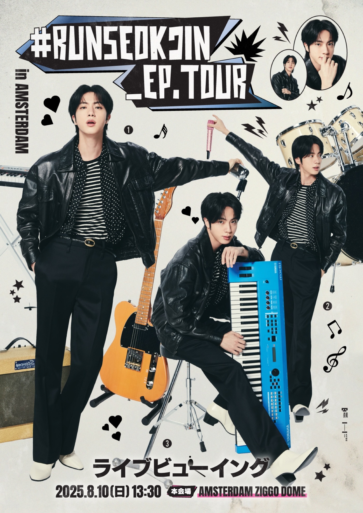 【レア‼️】BTS JIN ジン ツアー野球シャツ アムステルダム L新品未開封 レア‼️】BTS JIN ジン ツアー野球シャツ アムステルダムM 新品
