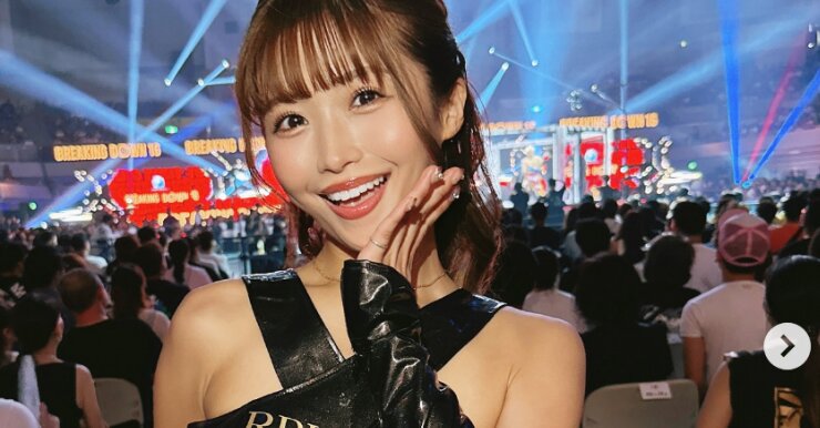 石原さとみ似の安藤京香が格闘技イベントで魅力全開の美ボディ披露