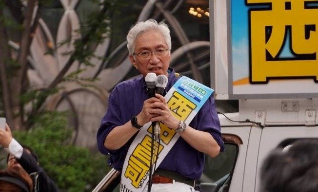 参院選京都選挙区で立候補している自民党の西田昌司氏