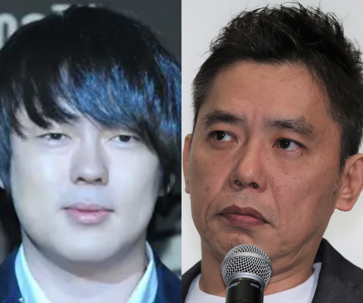 爆笑問題の太田光と参政党の神谷宗幣代表が対談する様子