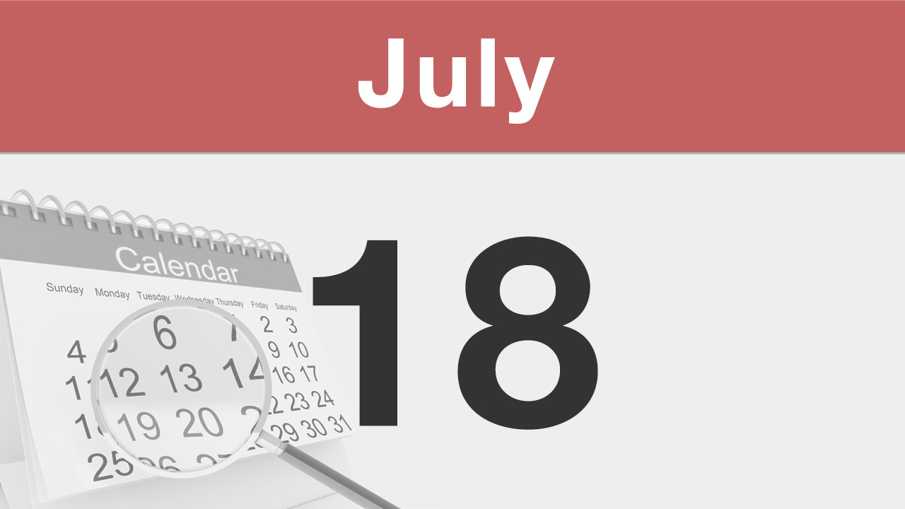2024年7月18日のニュースと歴史的出来事を振り返るイメージ