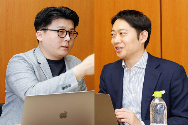 参院選の情勢を分析するJX通信社代表の米重克洋氏（左）と選挙プランナーの松田馨氏（右）。外国人問題や各党戦略について対談。