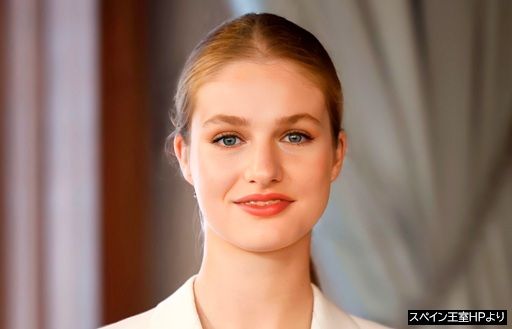 スペイン王位継承者、未来の女王となるレオノール王女の肖像写真