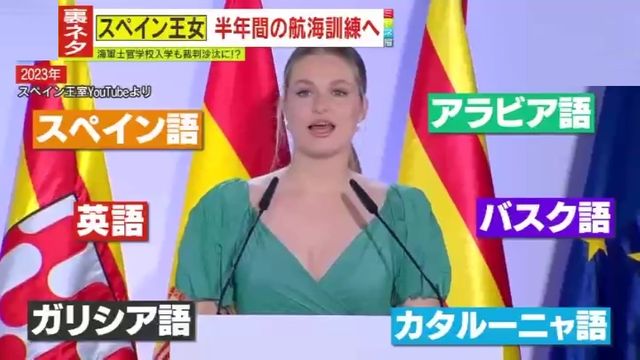 語学堪能で知られる才色兼備なレオノール王女の公式写真